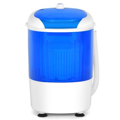 2 in 1 Mini Single Tub Washer Spin Dryer Semi-automatic-Blue