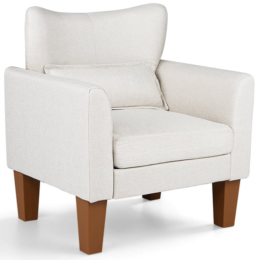 Modern Accent Chair in Beige