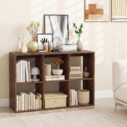 6-Cube Open Bookshelf with Anti-toppling Kit