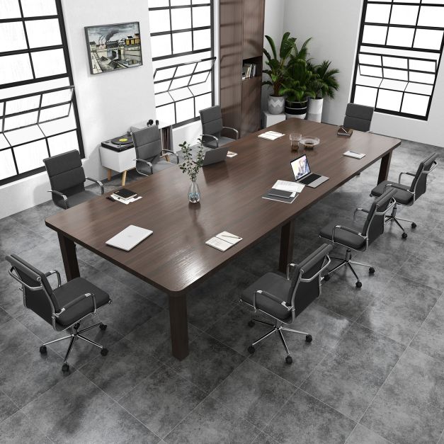 Modern Leatharire Conference Chair with Rocking Backrest-Grey