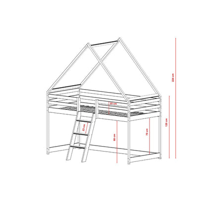 Nottingham Moon Wooden Loft Bed