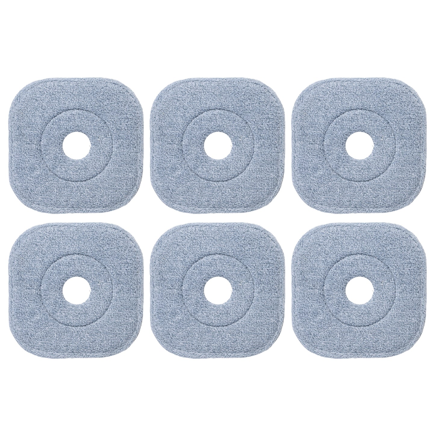 Mop and Bucket Set with Wringer Flat Floor Mop and Bucket System with 2/8 Washable Microfiber Pads-Navy