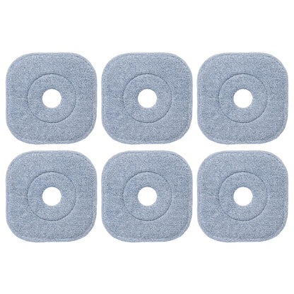 Mop and Bucket Set with Wringer Flat Floor Mop and Bucket System with 2/8 Washable Microfiber Pads-Navy