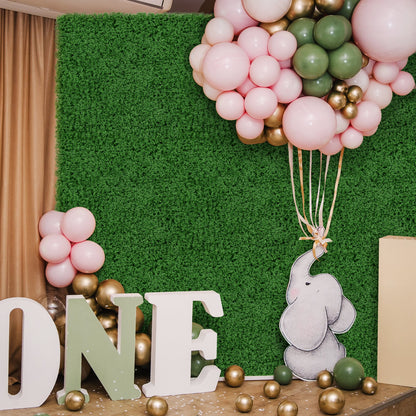 12 Pieces 50 x 50cm Artificial Grass Wall Panels for Garden Yard Balcony Home