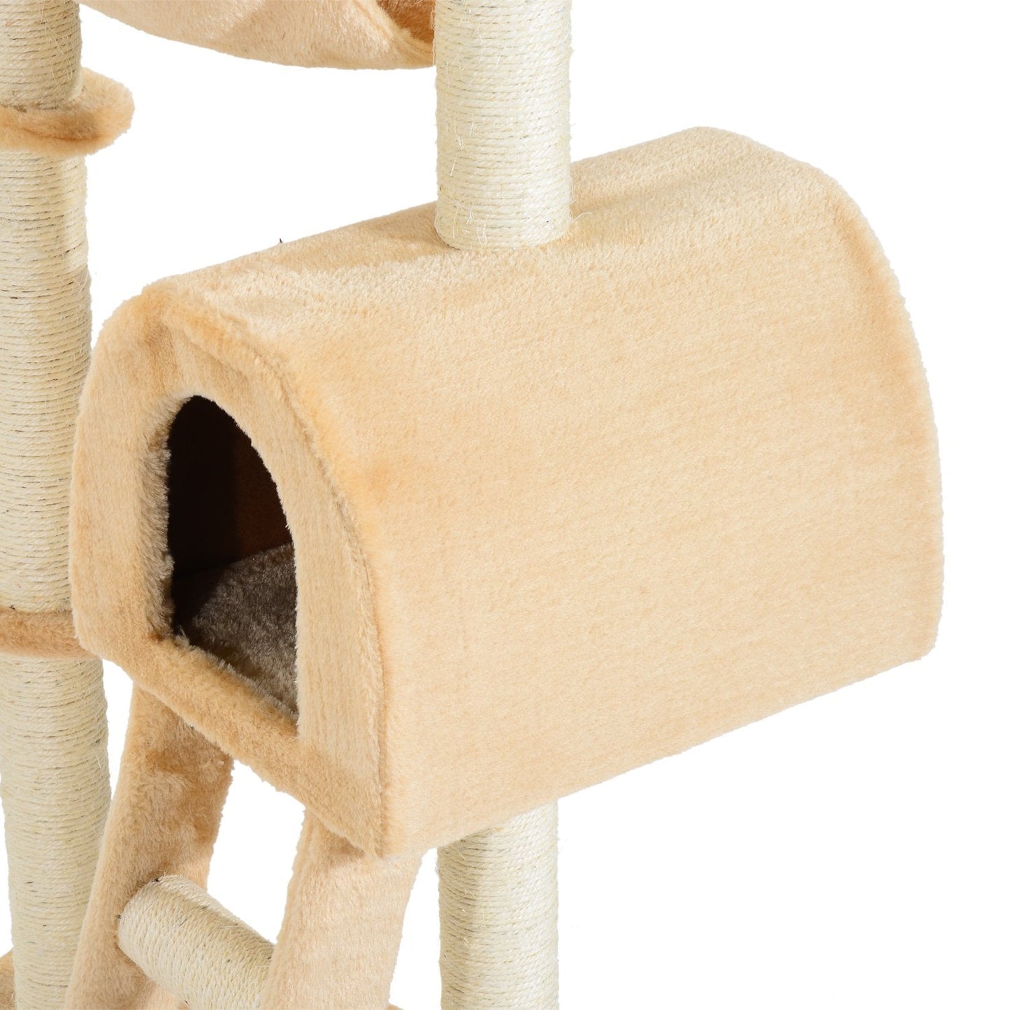 PawHut Cat Tree Kitten Activity Centre Scratch Scratching Scratcher Climber Post Rest Bed Toy 100cm