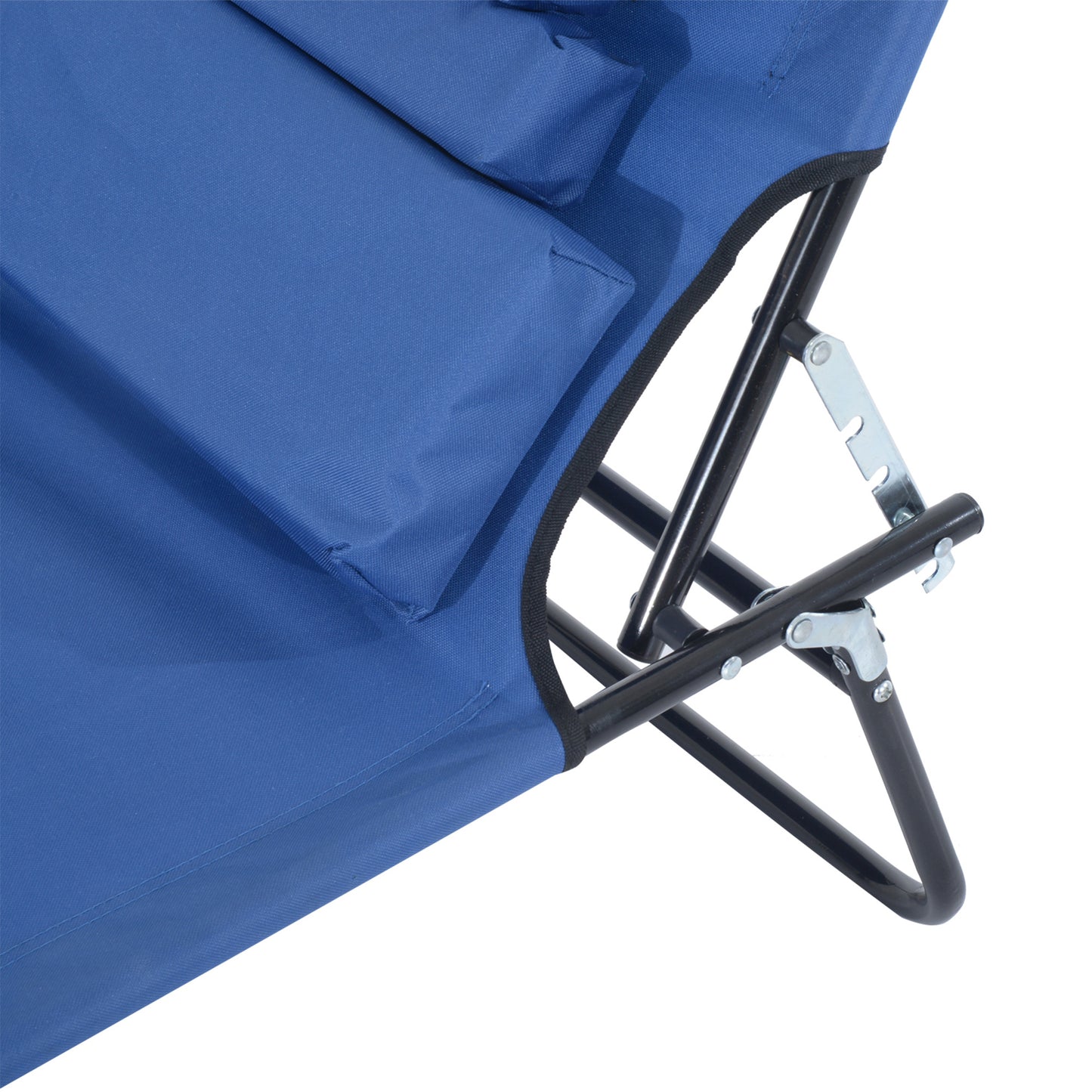 Outsunny Reading Hole Sun Lounger - Blue
