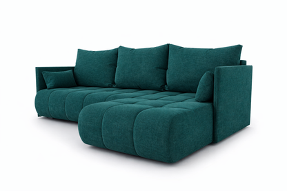 Corner Sofa Bed NESSA Teal
