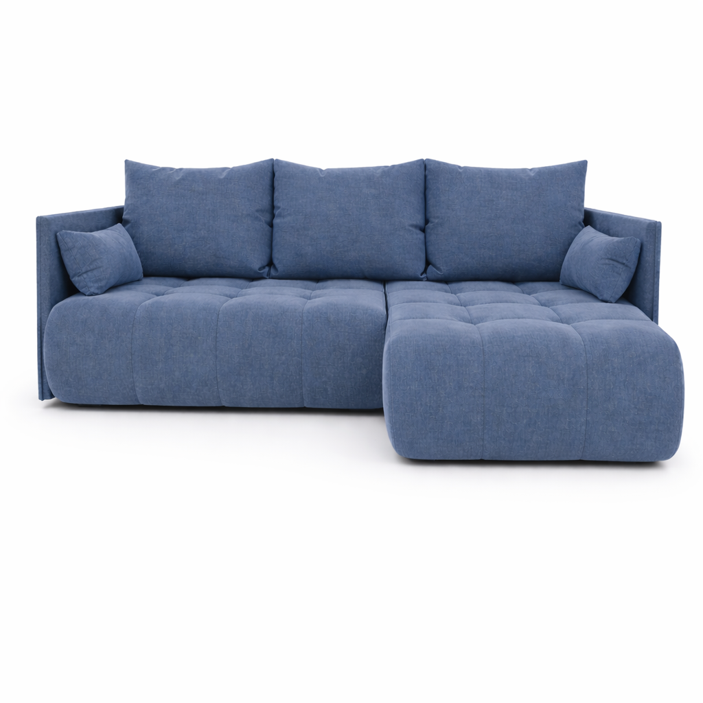 Corner Sofa Bed NESSA Denim blue