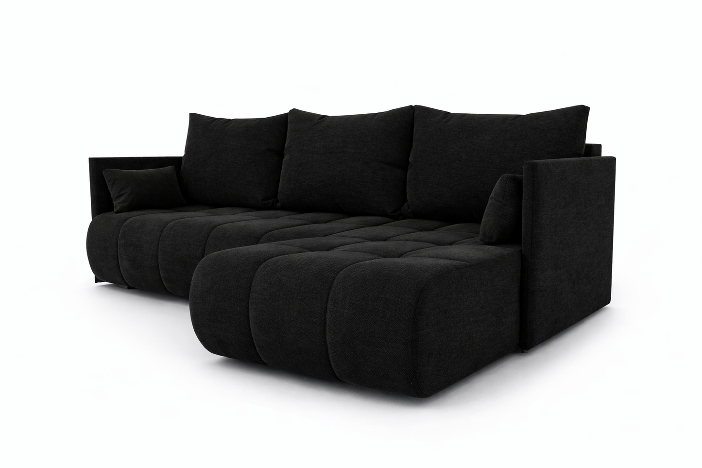 Corner Sofa Bed NESSA Black