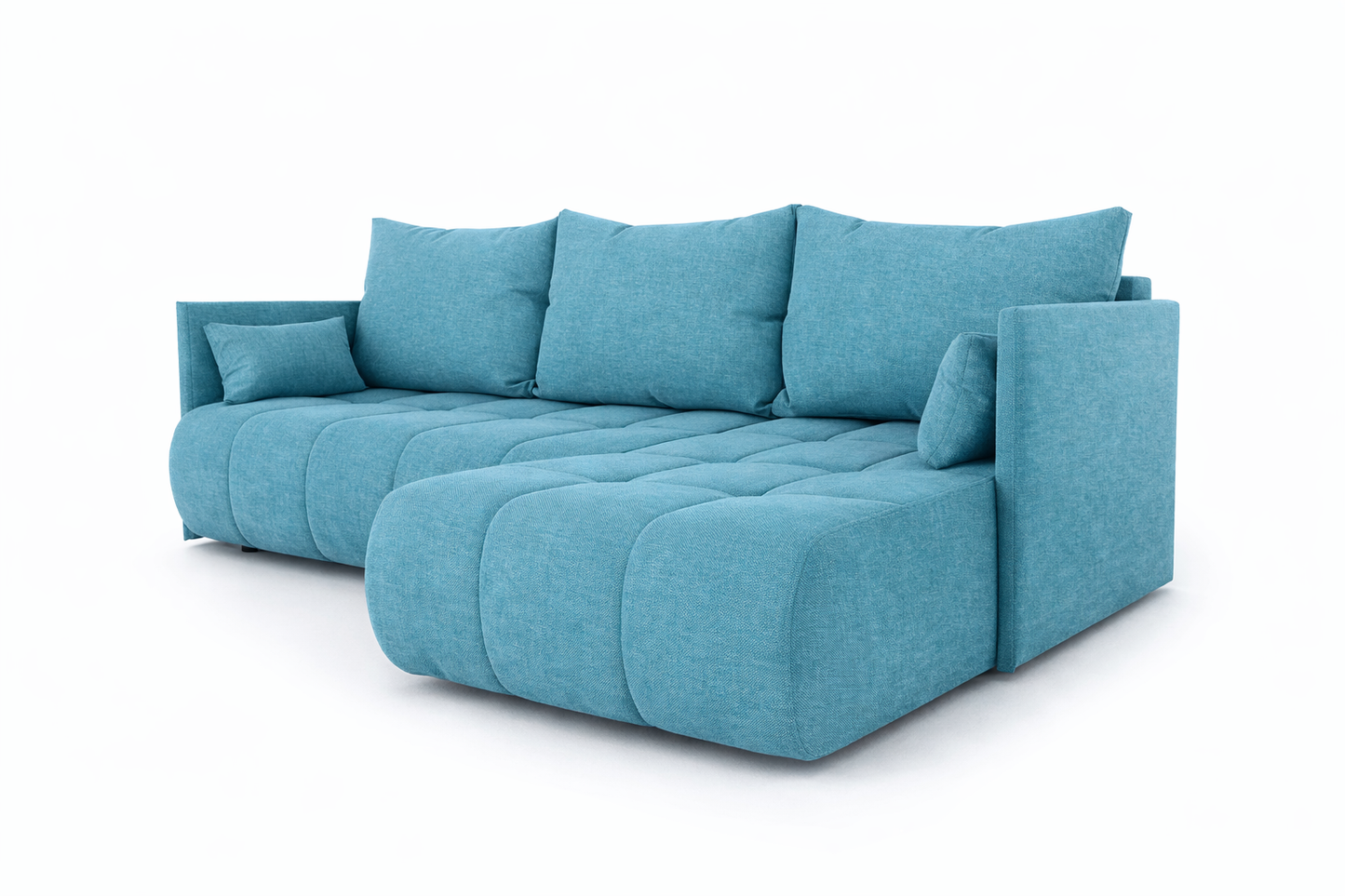 Corner Sofa Bed NESSA Duck Egg Blue