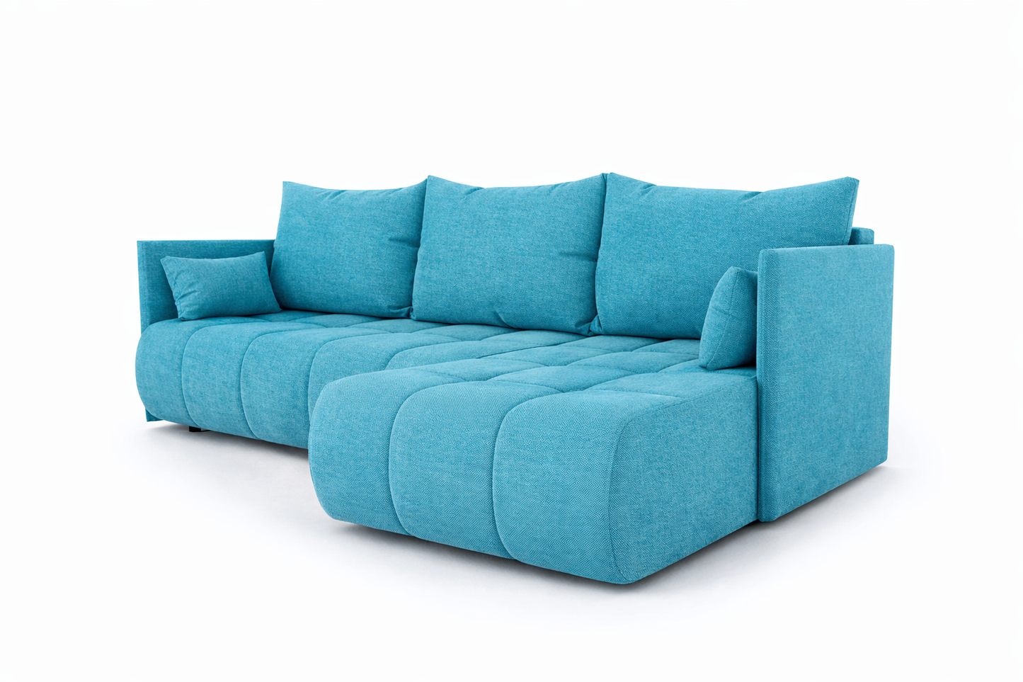 Corner Sofa Bed NESSA Turquoise