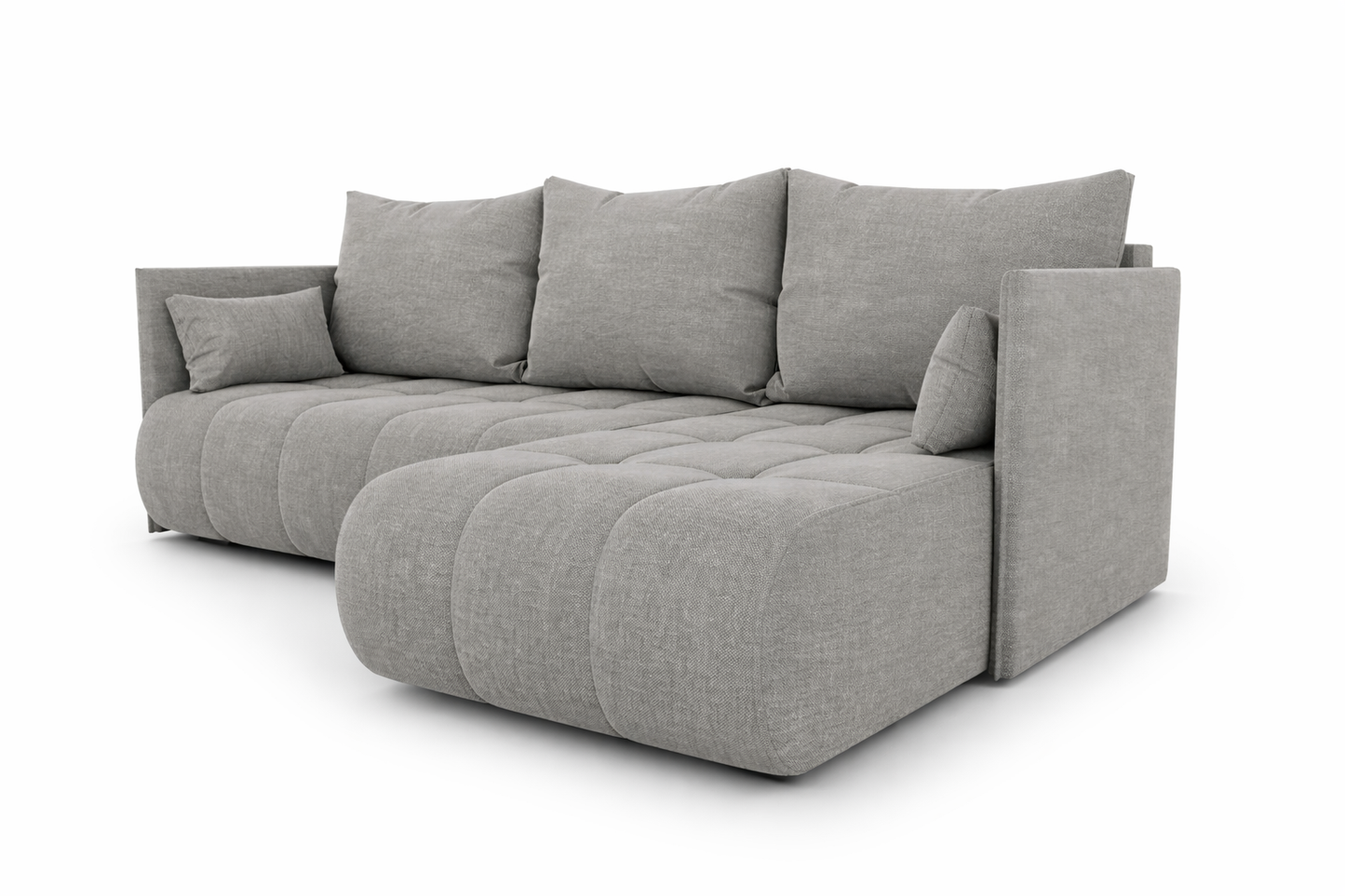 Corner Sofa Bed NESSA Light grey