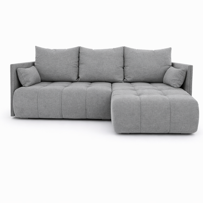Corner Sofa Bed NESSA Light grey