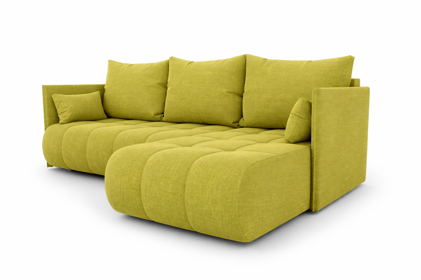 Corner Sofa Bed NESSA Lime green