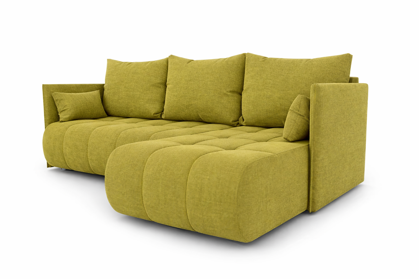 Corner Sofa Bed NESSA Olive Green