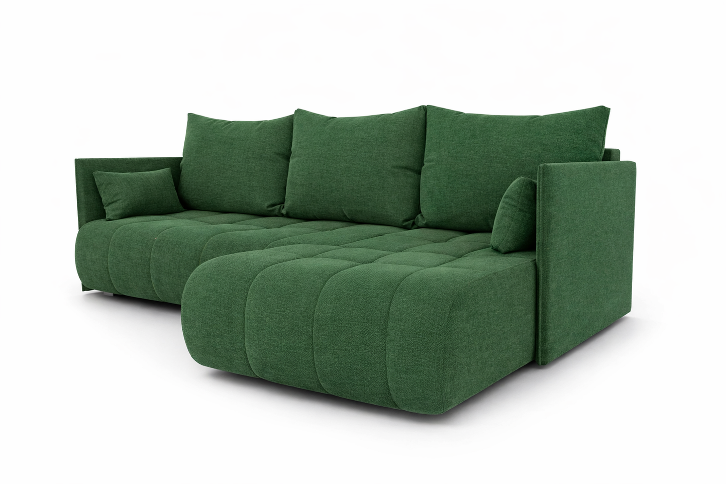 Corner Sofa Bed NESSA Racing Green