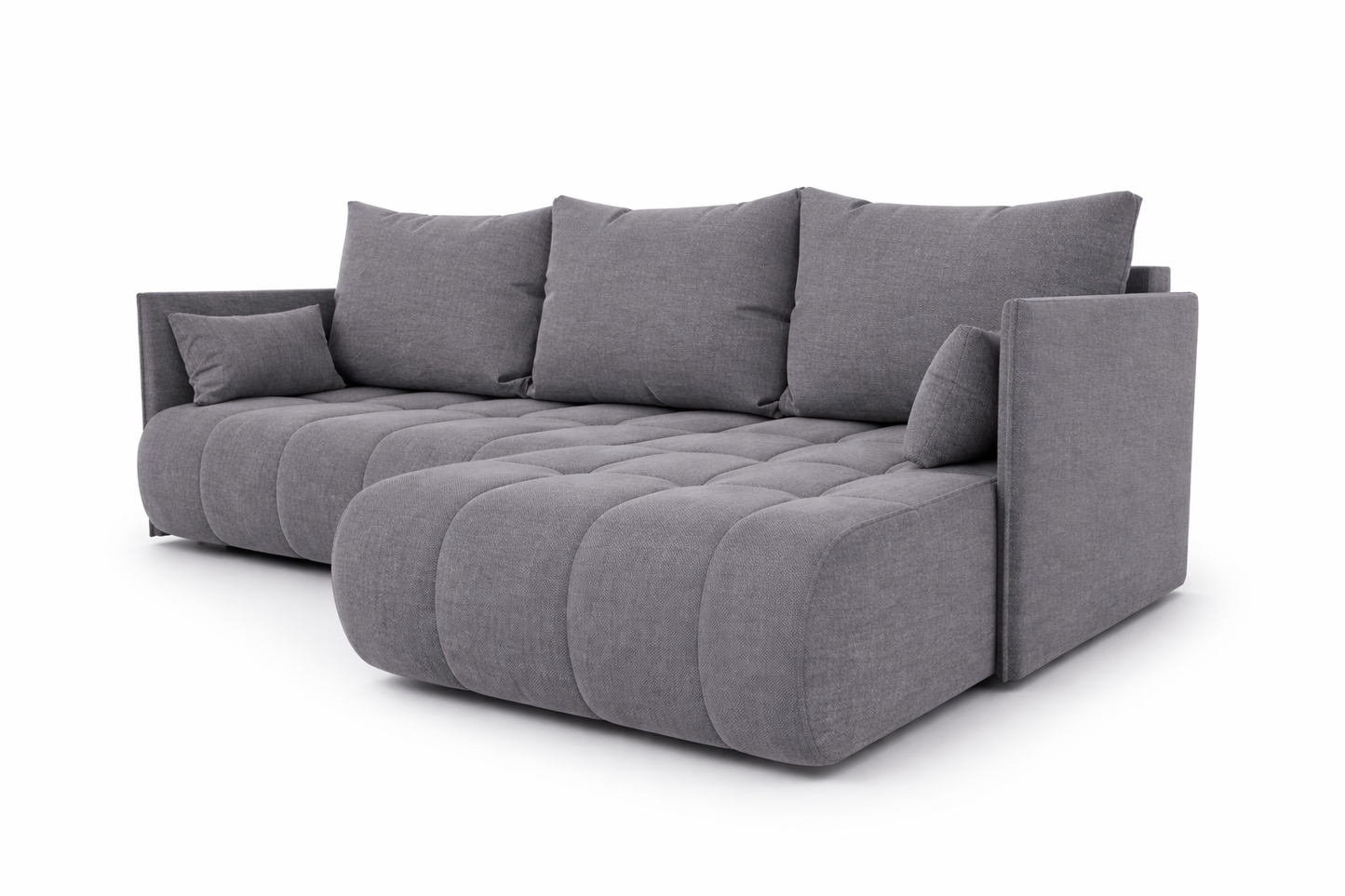Corner Sofa Bed NESSA Medium Grey