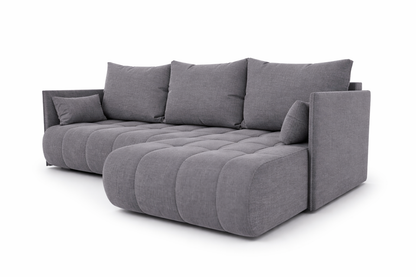 Corner Sofa Bed NESSA Medium Grey