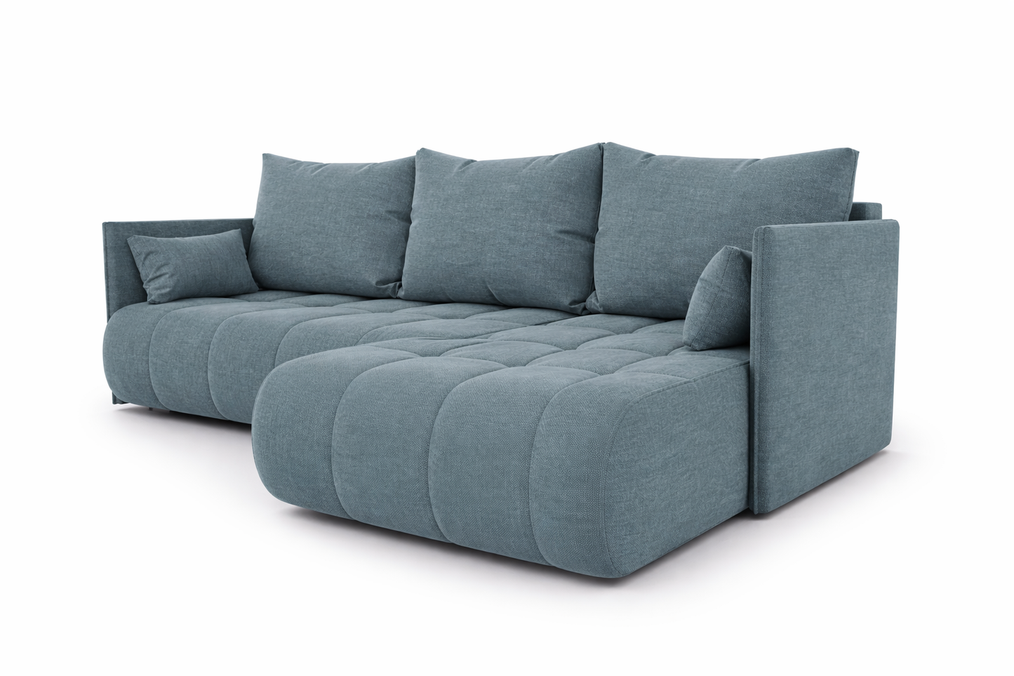 Corner Sofa Bed NESSA Dusty Blue