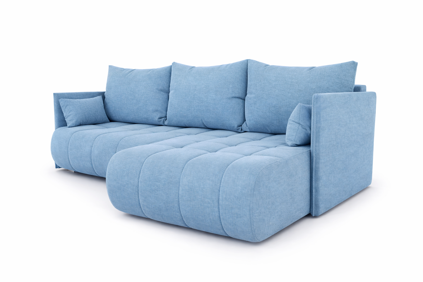Corner Sofa Bed NESSA Sky Blue