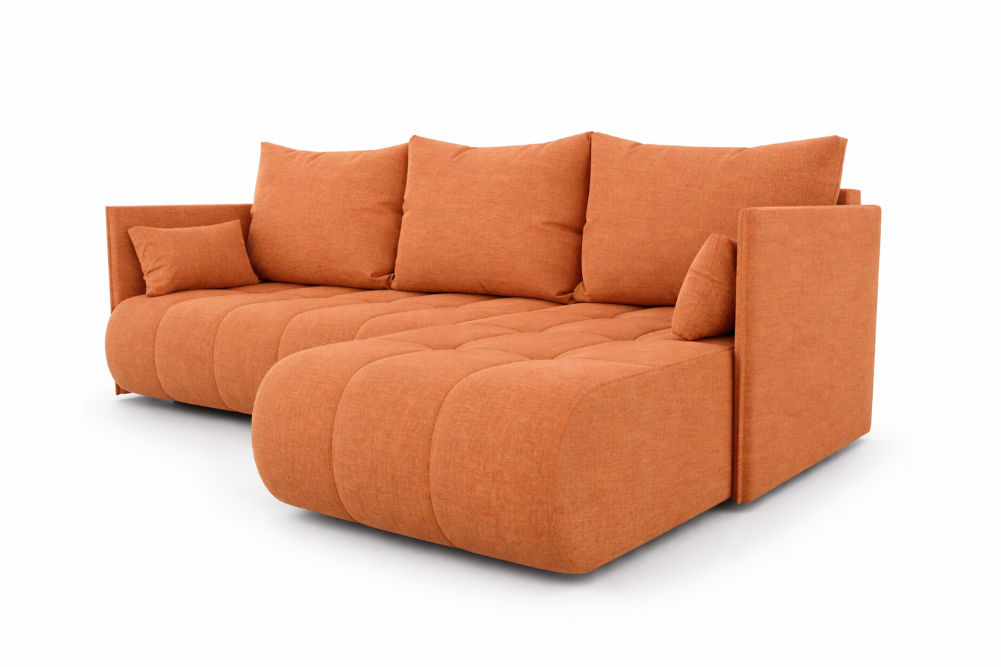 Corner Sofa Bed NESSA Terracotta