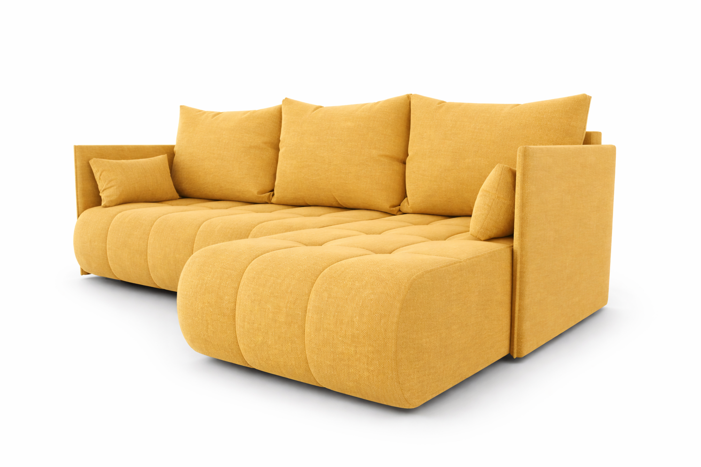 Corner Sofa Bed NESSA Golden Yellow