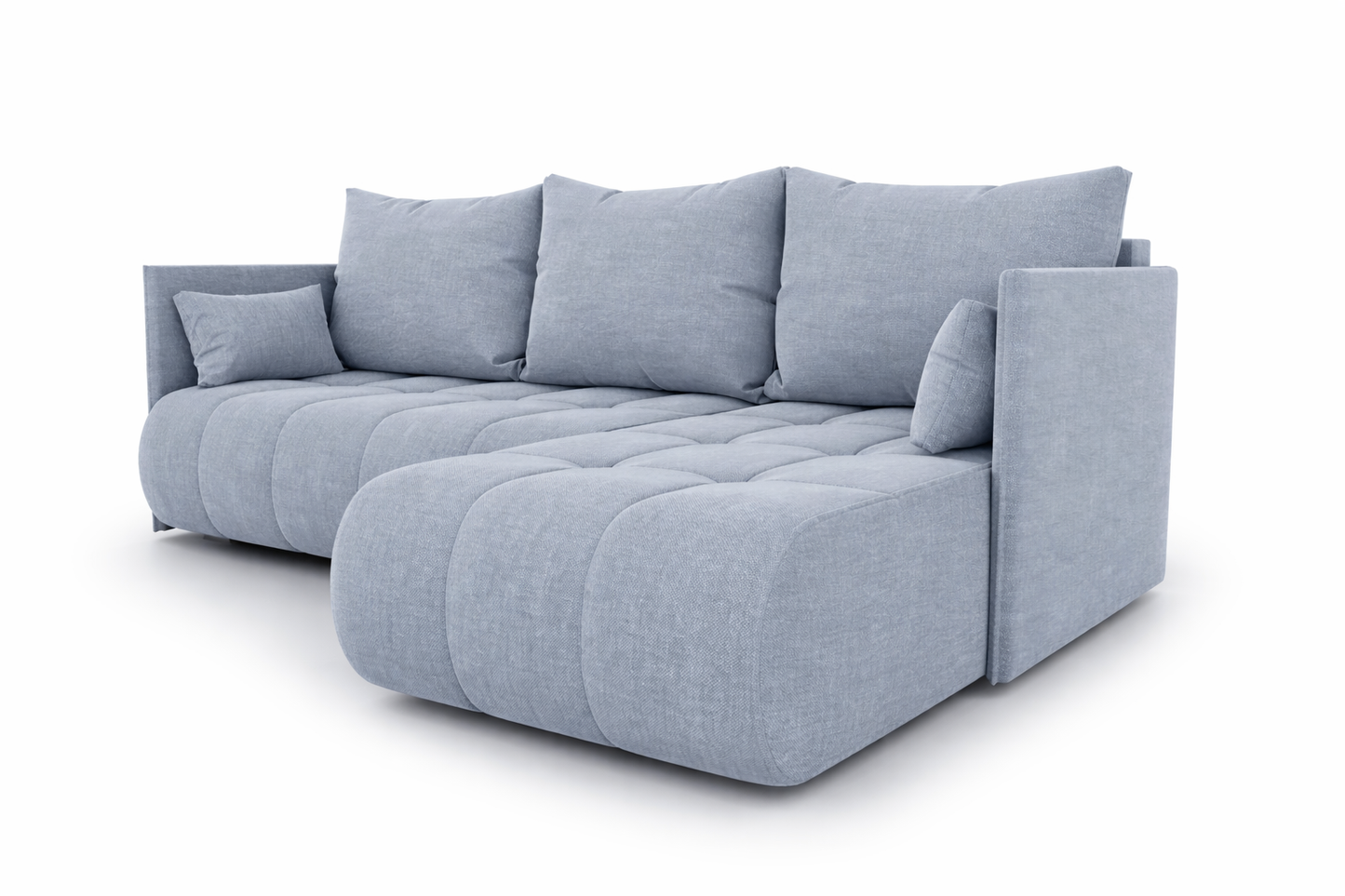 Corner Sofa Bed NESSA Light Dove Grey