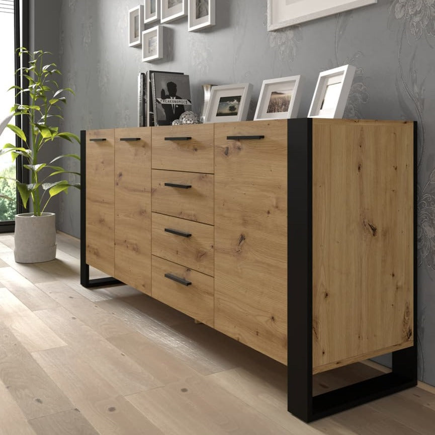 Nuka Sideboard Cabinet 197cm [Drawers]