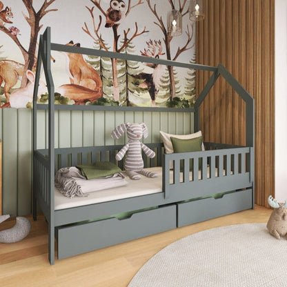 Sevenoaks Wooden Single Bed Natan With Storage