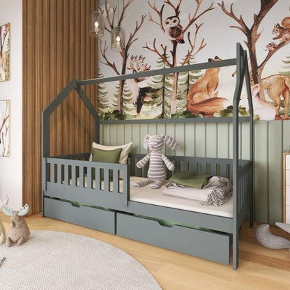 Sevenoaks Wooden Single Bed Natan With Storage