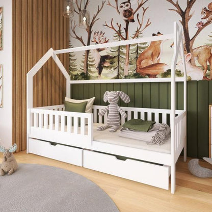 Sevenoaks Wooden Single Bed Natan With Storage