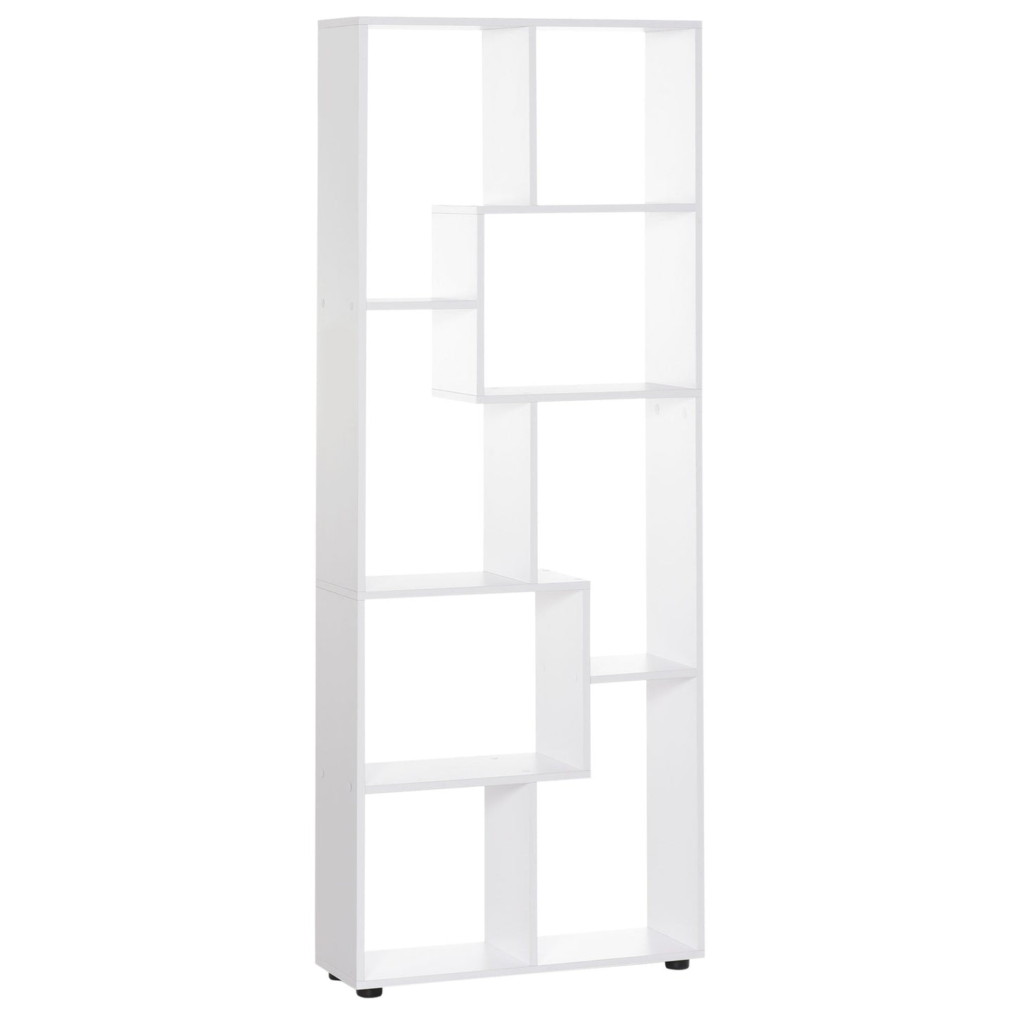 HOMCOM 8-Cube Bookcase, Tall Display Shelf, Standing Storage Rack for Study Room, Living Room, 70 x 24 x 178cm, White