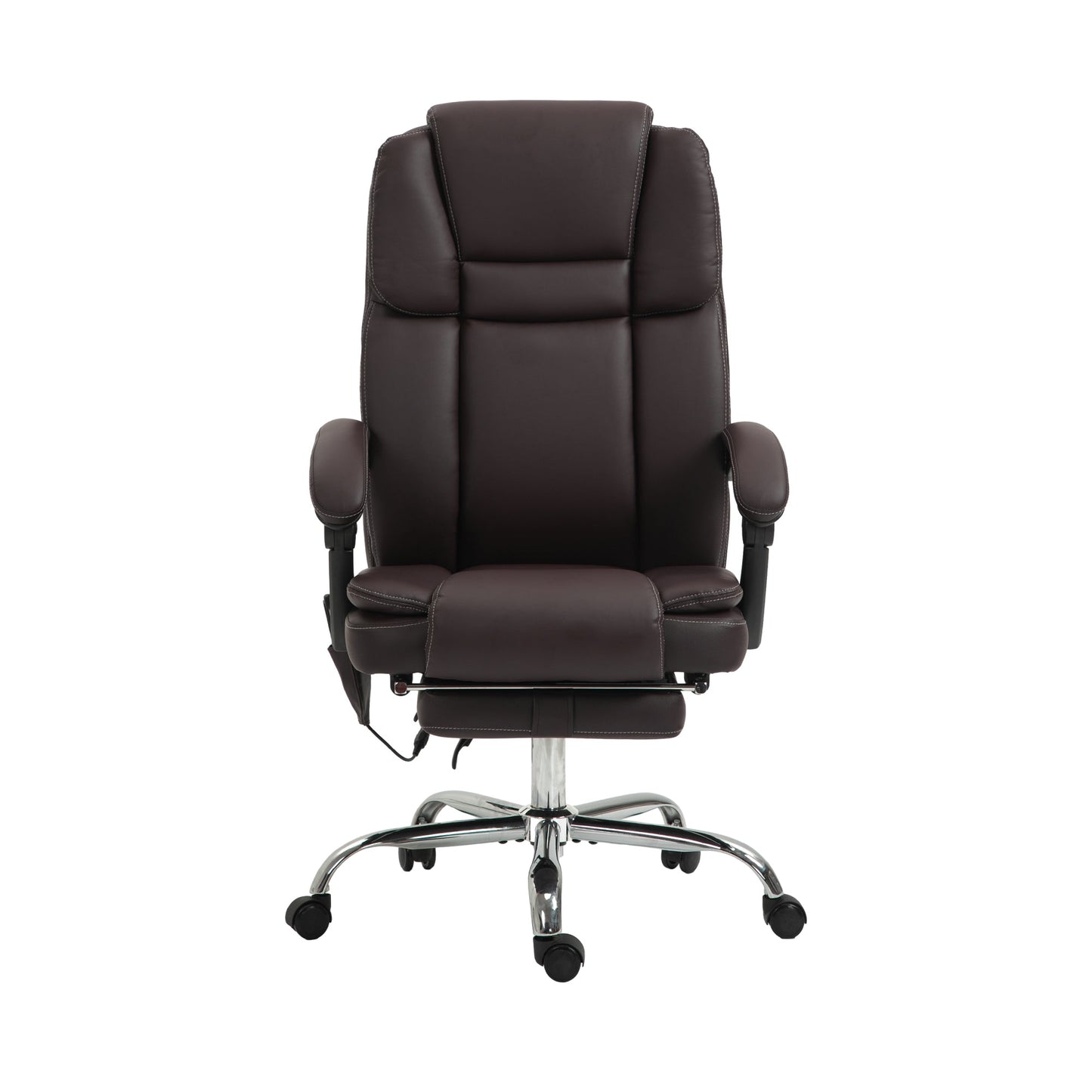 Vinsetto Six Point Vibrating Massage Office Chair - Dark Brown