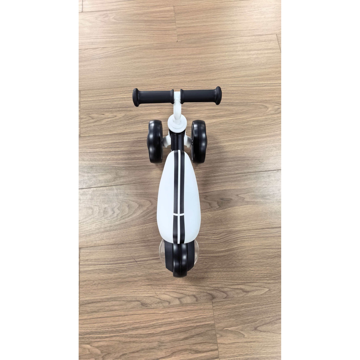 AIYAPLAY Balance Bike for Kids 1-2 Years, Toddler Bike with Adjustable Seat and Lighting Rear Wheels for Boys and Girls, Black