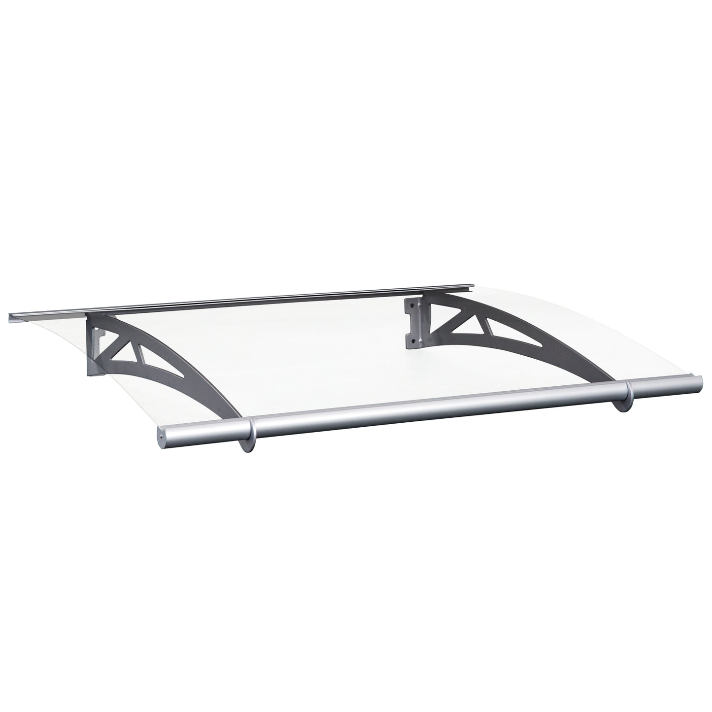 Markiza na drzwi Outsunny, osłona przeciwdeszczowa, osłona okienna, osłona przednia, tylna, osłona okienna, aluminiowy uchwyt 120 cm x 90 cm