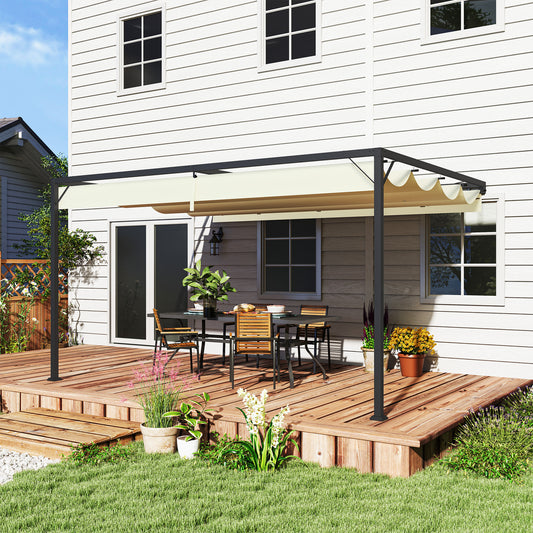 Outsunny Pergola in Cream, image 2