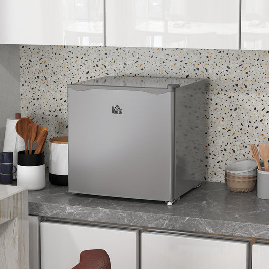 HOMCOM 35L Mini Freezer, -24_ to -14_ Temperature - Grey