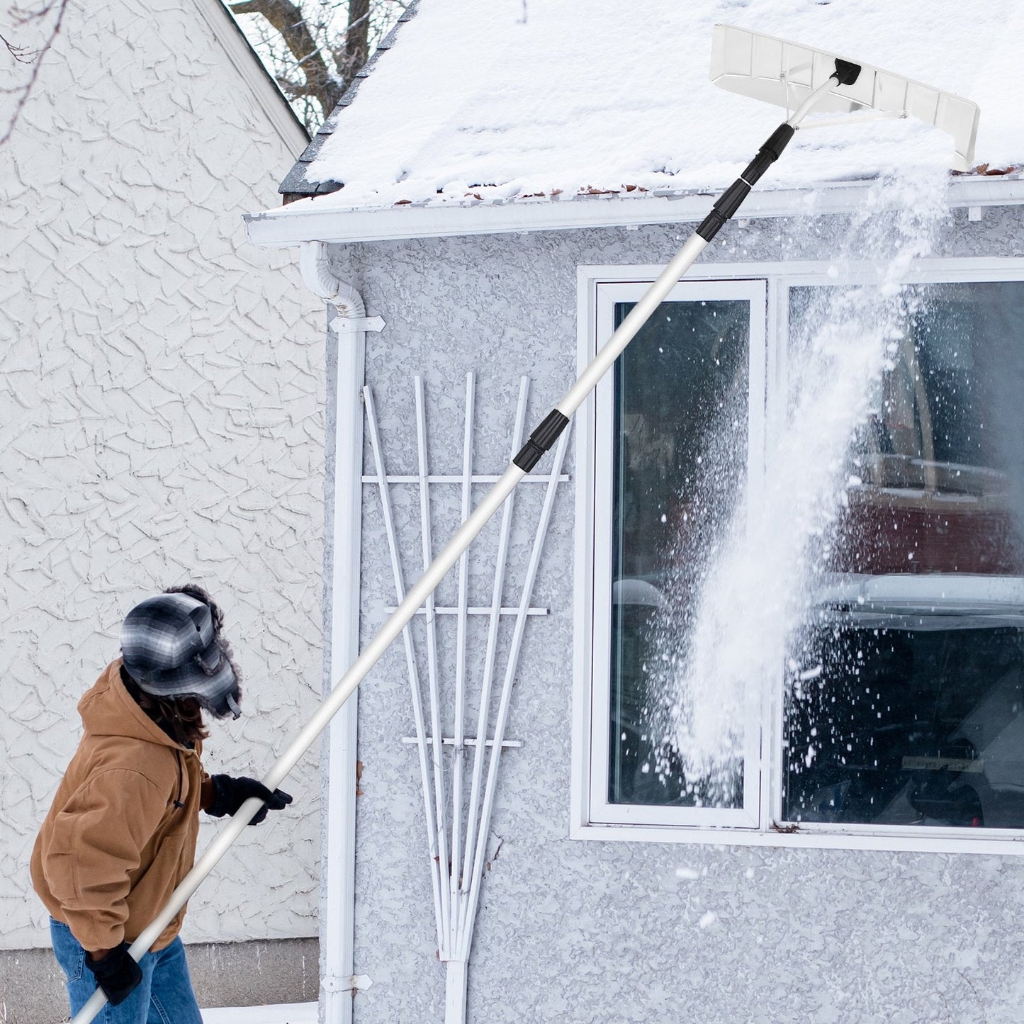 Telescoping Extendable Roof Snow Rake