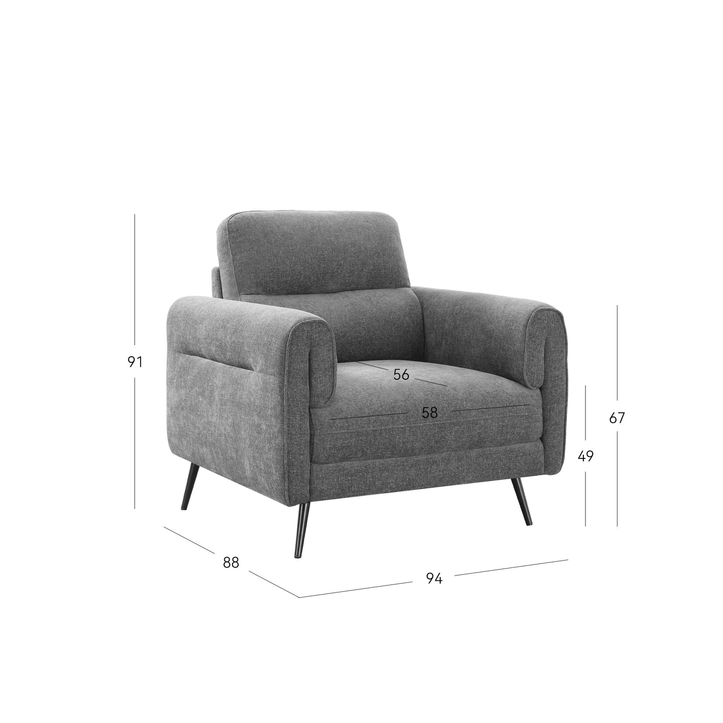 Oakmere Armchair Green Moss