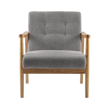 Wooden Armchair Upholstered Occasional Chair