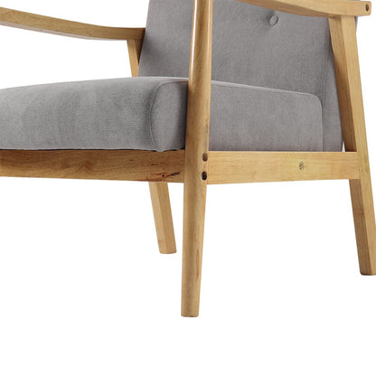 Wooden Armchair Upholstered Occasional Chair