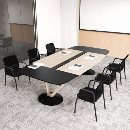 Office Guest Chairs with Ergonomic Mesh Backrest and Cushioned Seat-Black