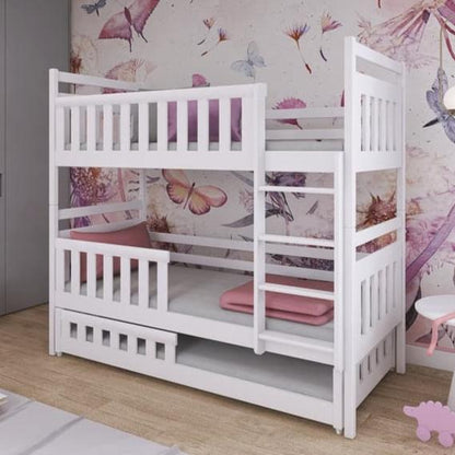 Wooden Bunk Bed Olivia With Trundle