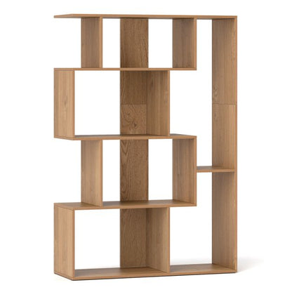 6-Cube Open-back Geometric Bookshelf with Anti-tip Kits-Natural