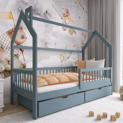 Wooden Single Bed Oskar With Storage