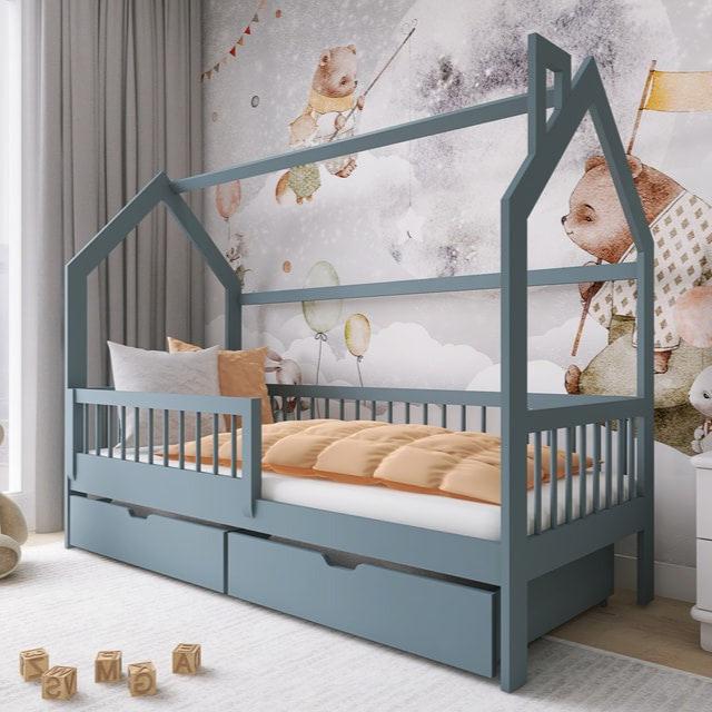 Wooden Single Bed Oskar With Storage