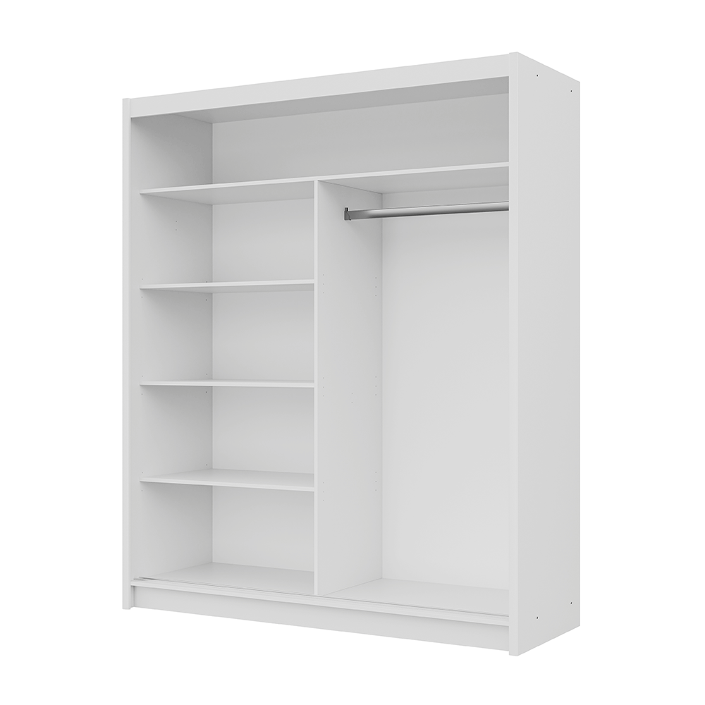 Oak Sonoma Mirrored Sliding Door Wardrobe 180cm – MAYFAIR