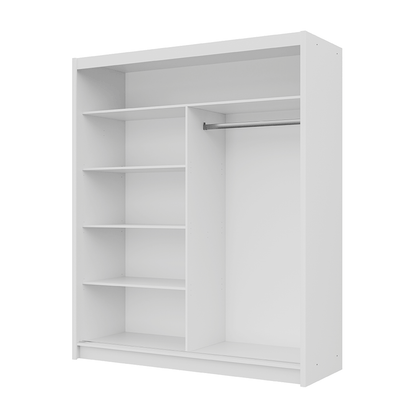 Oak Sonoma Mirrored Sliding Door Wardrobe 180cm – MAYFAIR