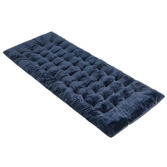 Outdoor Camping Cot Pads Crystal Velvet Sleeping Pads Mattress-Blue