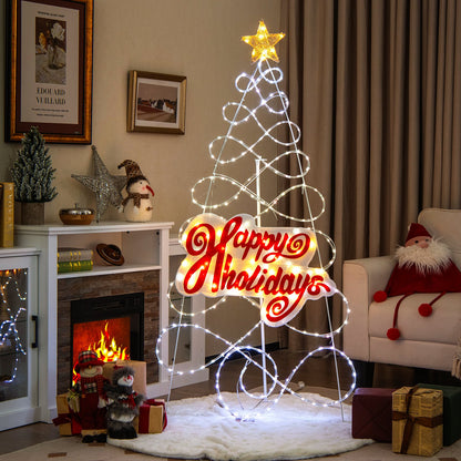 Pre-lit Color Changing Christmas Tree with 6 Lighting Modes